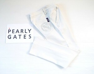 ★美品★PEARLY GATES パーリーゲイツ / w86-90㎝ PG89 バックプリント ストレッチパンツ デニムタイプ / サイズ６