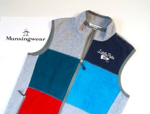 ★美品★Munsingwear マンシングウェア / R.LINE フルジップ フリースベスト RM5531 / サイズＭ 