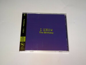 The Birthday『I KNOW』初回限定盤 CD+DVD チバユウスケ　THEE MICHELLE GUN ELEPHANT
