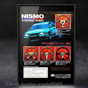 90's 当時物!!! Nismo SteeringWheel 広告 / ポスター JDM ハンドル ステアリング LMGT2 R33 BCNR33 ECR33 ECR33 ER33 ENR33 HR33 GT-R