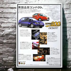 当時物!!! ローバー200 広告 /ポスター mk3 3rd generation R3 BRM Rover200 カタログ Rover 200 ローバー 200 パーツ 純正 ホイール