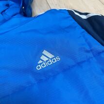 adidas アディダス　中綿　ジャンパー　150㎝くらい　アウター　防寒　キッズ　ネイビー　ブルー　男の子　上着　ジップアップ ジャケット_画像7