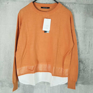  unused MAYSON GREY size 2 pull over long sleeve piling put on manner Drop shoulder orange series knitted Mayson Grey reference price 12,000 jpy 