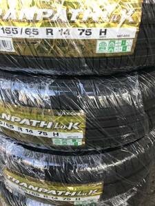 23年製！送料込み！全国一律26000円！　155/65R14 TOYOタイヤ トランパスLUK 4本 夏タイヤ日本製　TRANPATH