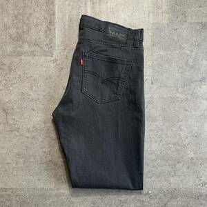 Levi's リーバイス 511 ブラック デニムパンツ ジーンズ W34L30 ペンキ ストレート 黒 古着 ジーパン