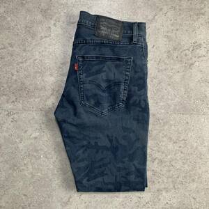 Levi's リーバイス 512 迷彩柄 ジーンズ カラーパンツ W31 L30 古着 テーパード デニム 柄パンツ