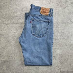 Levi's リーバイス 505 デニムパンツ ジーンズ 古着 W35 L30 ワイド ストレート ジーパン ライトブルー