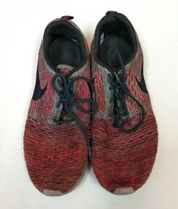 NIKE(ナイキ)／ROSHE FLYKNIT／スニーカー／レッド・グレー／サイズ28cm／メンズ／01