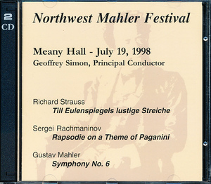 NORTHWEST MAHLER FESTIVAL　マーラー　交響曲No.6「悲劇的」他　ジェフリー・サイモン　2CD