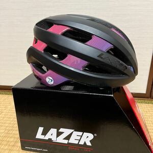 LAZER(レーザー) Sphere マットストライプ L L(58-61cm)ヘルメット レーザー ロードバイク 