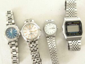1円 ジャンク品 セイコー ルキア カシオ データバンク シチズン ATESA 等 腕時計 セット BV521