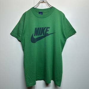 【S】Vintage 80s NIKE Tee Tshirt 80年代 ヴィンテージ ナイキ スウォッシュ Tシャツ グリーン 緑 G2404