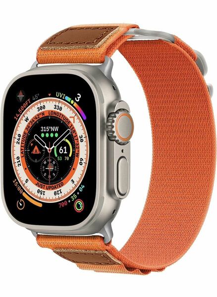 アップルウォッチ ウルトラバンドApple Watch バンドアルパインループ42/44/45/49mm Gフック　革ナイロン素材　新入荷