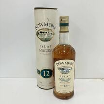 ボウモア BOWMORE aged12years single malt 12年 ウイスキー 古酒 箱付 カモメラベル 旧ボトル アイラ スコッチ シングルモルト_画像1