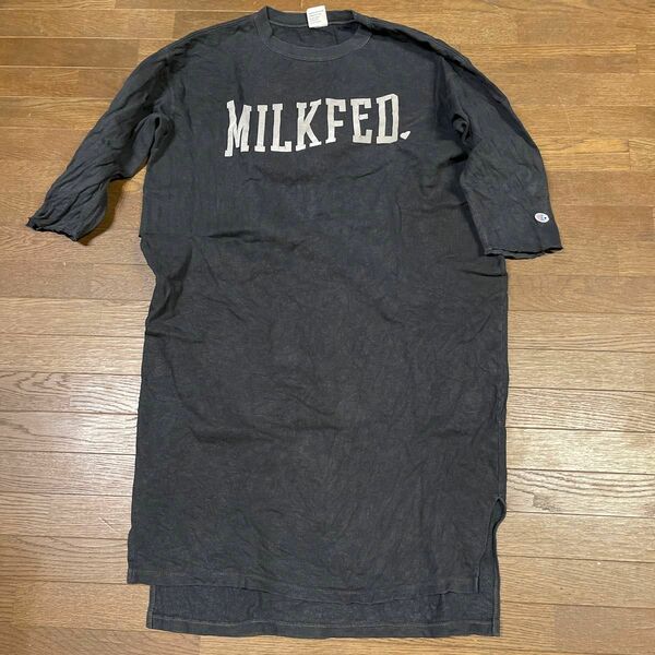 【milkfed.×champion】ミルクフェドコラボスウェットワンピース