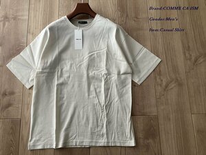 新品訳有り COMME CA ISM MEN コムサイズム レーヨンリネン ストレッチ Tシャツ 02アイボリー Mサイズ 60TC20 定価4,900円