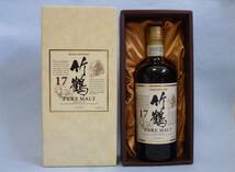 ニッカ 竹鶴 １７年 ピュアモルト ７００ｍｌ NIKKA WHISKY PUERE MALT TAKETSURU AGED１７ YEARS_画像1