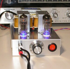 「6AB8 AMP- MINI　KIT : NPO ラジオ少年」向け「電源基板、アンプ基板」各1枚づつで1set (p.c.b)　。 　