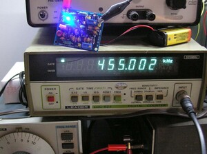 真空管ラジオ IFT調整用発振器キット　：「455kHz 発振器 キット」。真空管ラジオ、トランジスタラジオ調整。： RK-230。　上級向け