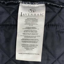 ラベンハム サイズ 38 長袖 キルティング ジャケット メンズ ブラック フロントボタン ポケット LAVENHAM_画像6