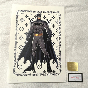 世界限定100枚 DEATH NYC バットマン BATMAN ヴィトン LOUISVUITTON マーベル MARVEL ポップアート アートポスター 現代アート KAWS Banksy