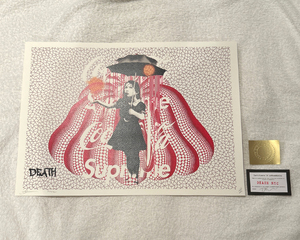 世界限定100枚 DEATH NYC バンクシー Banksy「Umbrella Girl」草間彌生 かぼちゃ SUPREME ポップアート アートポスター 現代アート KAWS