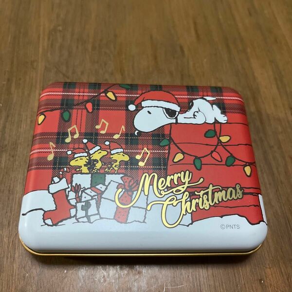 スヌーピー snoopy クリスマス 小物入れ 空き缶 レトロ