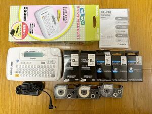 ★CASIO ネームランド ラベルライター KL-P4SET★カシオ KL-P40-WE