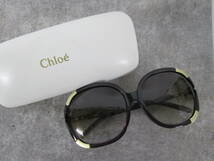 【0221n S9372】Chloe クロエ アジアンフィット サングラス ケース付き CE618SA 534 61□15 135 パープル_画像1