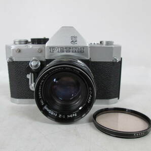 【0229i F9649】PETRI ペトリ U VI 一眼レフ フィルムカメラ C.CAuto petri 1:2 f=55mm シャッターOKの画像1