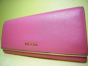 ★★★ 良好＆良品！！★★★【 PRADA！ 】プラダ SAFFIANO レザー ダブル ファスナー 長財布 箱 ★★ PRADA ★★