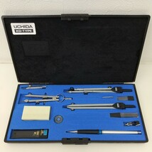 251　中古　UCHIDA KD-TYPE 製図器セット 製図器 コンパスセット ウチダ KD型製図器 文房具　定規　文房具　事務用品_画像2