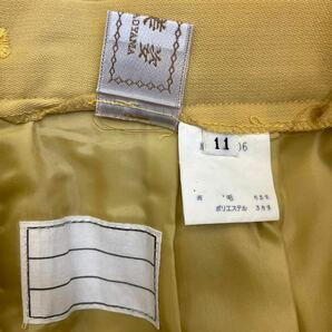 希少 レア NTT DOCOMO ドコモ 旧制服 コスチューム 11号 レディース Lサイズ相当 イエロー系 実物 当時物の画像9
