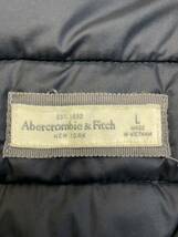 Abercrombie&Fitch　アバクロ　3Dカット　肉厚　中綿入り　ジャケット　ブルゾン　ネイビー　レディース　Lサイズ_画像5