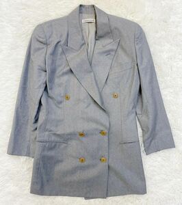  beautiful goods 90s Calvin Klein Calvin Klein double tailored jacket 9 number lady's M size gray Onward . mountain 