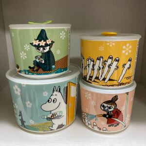 山加商店 ムーミン キャニスター フードストッカー レンジ容器 保存容器 4個セットYAMAKA MOOMIN