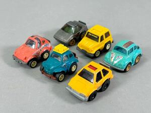 TAKARA タカラ チョロQ No.A番 まとめて 6台 ランドクルーザー ファミリア フェアレディ バハ 当時物 日本製 