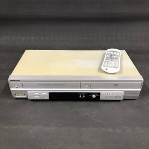 R891【 MITSUBISHI VHSビデオデッキ DJ-VG130】三菱 DVDプレーヤー リモコン付き 動作OK 現状品