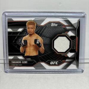 五味隆典　Takanori Gomi 実使用　メモラビリア 2015 Topps UFC 【検索ワード　BBM EPOCH 】