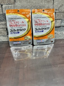 大正製薬 Livita リビタ コレス＆ミドルケア カプセルW 42粒（14日分） 2袋セット 賞味期限2024.6 未開封！