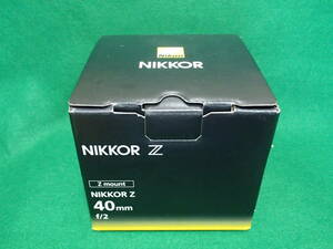 ★未使用品★Zマウント★Nikon ニコン NIKKOR Z 40mm f2 ★メーカー保証今年12月まで★