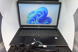 （103）HP　ProBook 470 G5 Core i5 8250U メモリ8GB SSD256GB HDD320GB 17.3インチ GeForce 930MX Windows11　ソフト400本バンドル