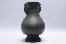 220　亀文堂　銅製　花瓶_画像3
