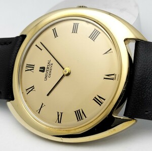 紳士用　ユニバーサルジュネーブ　手巻き式腕時計　ジェラルドジェンタ　ケースデザイン