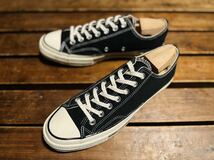 コンバース chuck Taylor チャックテイラー ct70 オールスター CONVERSE 三ツ星 OX ローカット LOW 27.0 27 ブラック_画像2