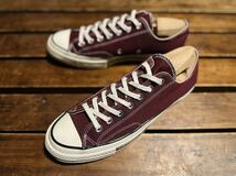 コンバース chuck Taylor チャックテイラー ct70 オールスター CONVERSE 三ツ星 OX ローカット LOW レッド 27.0 27_画像2