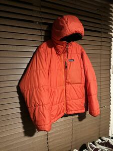 パタゴニア ダスパーカ patagonia ダウンセーター ダウン ダスパーカー ポップオレンジ 高橋一生 フーディ オレンジ ブラック S