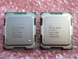 【2個セット】Intel / インテル / Xeon E5-2667v4 3.20GHz / SR2P5 / BIOS認識 / No.T251