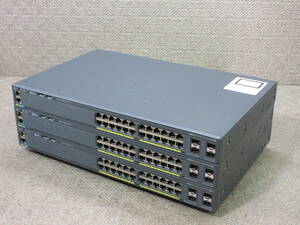 【3台セット】Cisco / Catalyst 2960-X Series / WS-C2960X-24TS-L V03 / No.S799