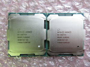 【2個セット】Intel / インテル / Xeon E5-2667v4 3.20GHz / SR2P5 / BIOS認識 / No.R080